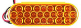 6" Inch Oval Amber 24 LED Sealed Turn Signal Tail Light Truck/Trailer - All Star Truck Parts
