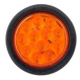 4" Inch Amber 12 LED Round Signal Turn Truck Mid-Turn  Light w/ Grommet & Wiring - All Star Truck Parts