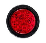 4" Inch Round Red 28 LED Stop/Turn/Tail Truck Light with Grommet & Wiring - All Star Truck Parts