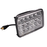 4x6" inch 15 LED Headlights CREE HID Replace H4656/4651 High/Low Beam 45W-Qty1 - All Star Truck Parts