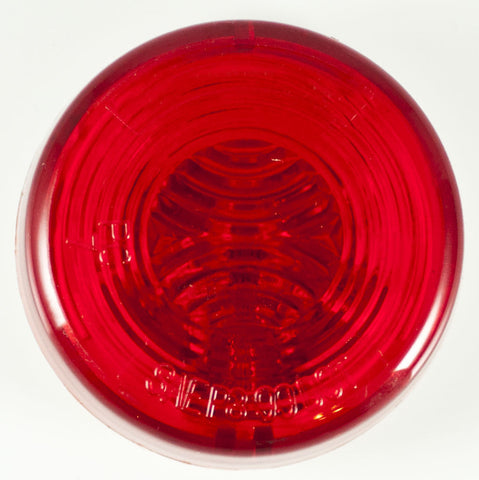 2" Inch Red Round Sealed Side Marker Clearance Light - Truck/Trailer - All Star Truck Parts