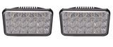 4x6" inch 15 LED Headlights CREE HID Replace H4656/4651 High/Low Beam 45W- Pair - All Star Truck Parts