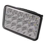 4x6" inch 15 LED Headlights CREE HID Replace H4656/4651 High/Low Beam 45W-Qty1 - All Star Truck Parts