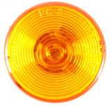 2.5" Inch Amber Round Sealed Side Marker Clearance Light - Truck/Trailer - All Star Truck Parts
