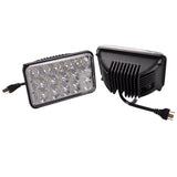 4"x6" LED Headlights CREE Light Bulbs Replace H4656/4651 Sealed Headlamp Set 4 - All Star Truck Parts