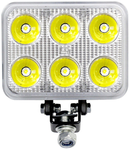 4.5" Inch 6 LED Rectangle Work Spot Light 18w Off Road Jeep Truck 4x4 Lamp-Qty 1 - All Star Truck Parts