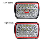 7x6 LED Headlight Sealed Beam Replacement HID Xenon H6014 H6052 H6053 H6054 - Pair (Qty 2) Left and Right - All Star Truck Parts