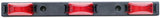 Red 3 LIGHT COMBINATION CLEARANCE ID BAR MARKER 24 LED TRAILER IDENTFICATION - All Star Truck Parts