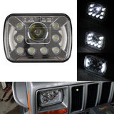 7x6" inch CREE DRL Replace H6054 6014 LED Headlights High/Low Beam 55W - Qty 2 - All Star Truck Parts