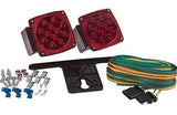 Pair LED Submersible Tail Brake Stop License Lights Kit Trailer Boat RV Over 80" - All Star Truck Parts