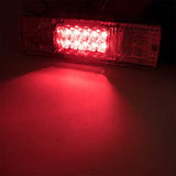 [ALL STAR TRUCK PARTS] 19 LED Red Amber White [CLEAR LENS] Integrated Trailer Tail Lights Bar 12V Turn Signal Running Lamp for Trailer UTV UTE RV ATV Box Truck Left and Right (2 Pack)