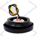 4 PC 2.0" Round LED Light Side Marker Clearance [7 LEDs] [Rubber Grommet] [IP 67] for Trailers - 4 Amber Lights