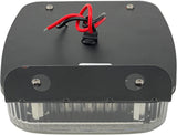 5.5" x 4" Rectangle 30 LED Red + Blue Strobe Light Iron/Metal Mounting Bracket DOT/SAE Approved Waterproof Anti-Shock Anti-Fog Towing Construction Safety Security (2 PACK)