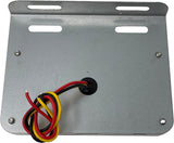 5.5" x 3" Rectangle 21 LED Red + Blue Strobe Light Metal Mounting Bracket DOT/SAE Approved Waterproof Anti-Shock Anti-Fog Towing Construction Safety Truck (2 PACK)