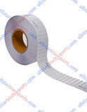 White DOT-C2 Reflective Tape Conspiciuity Tape - COMMERCIAL ROLL, HIGH INTENSITY, STRONG ADHESIVE- 2" inch x 150' FEET - Automobile Car Truck Boat Trailer Semi Parking Construction Safety Night Visibility Bicycle Racks Equipment Walkways Steps Doorways - All Star Truck Parts