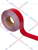 Red Reflective Tape DOT-C2 Conspiciuity Tape - COMMERCIAL ROLL - 2" inch x 150' FEET - Automobile Car Truck Boat Trailer Semi Night Visibility Construction Bicycle Racks Road Barriers Gates Doorways Walkways - All Star Truck Parts