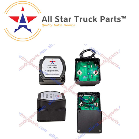 [ALL STAR TRUCK PARTS] 12V 140 Amp Dual Battery Smart Isolator - VSR - Voltage Sensitive Relay Specially Designed for ATV, UTV, Boats, RV's, Campers 5th Wheels Off Road Vehicles Rhino Polar … - All Star Truck Parts