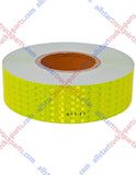Fluorescent Yellow Green DOT-C2 Reflective Tape Conspiciuity Tape - COMMERCIAL ROLL, HIGH INTENSITY, STRONG ADHESIVE- 2" inch x 150' FEET - Trailer Truck Industrial Construction Floor Parking Lots Garage Walkways Doorways Night Visibility - All Star Truck Parts