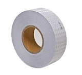 White DOT-C2 Reflective Tape Conspiciuity Tape - COMMERCIAL ROLL, HIGH INTENSITY, STRONG ADHESIVE- 2" inch x 150' FEET - Automobile Car Truck Boat Trailer Semi Parking Construction Safety Night Visibility Bicycle Racks Equipment Walkways Steps Doorways - All Star Truck Parts