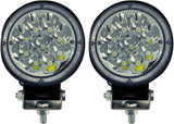 2Pcs 4.5" Round Led Work Light 27W 1890LM Driving Pods Spot Beam Work Lamp For Off-Road Suv Boat 4X4 Jeep JK 4WD Truck 12V-36V
