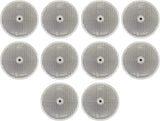 Class A 3-3/16" Round Red/Amber/White Reflector with Center Mounting Hole for Trailers, Trucks, Automobiles, Mail Boxes, Boats, SUV's, RV's, Industrial Applications