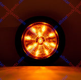 2.5" Round 12 LED Light Truck Trailer Side Marker Clearance Kit 5 Red & 5 Amber