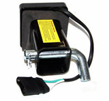 2" Trailer Hitch Receiver Cover with 12 LED Brake Leds Light Tube Cover w/ Pin - All Star Truck Parts